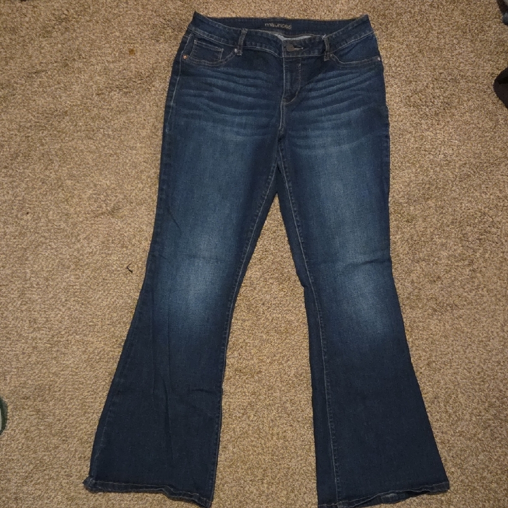 Maurices Blue Flare Leg Jeans